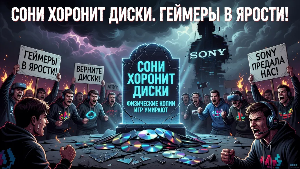 Sony хоронит диски. Геймеры в ярости!